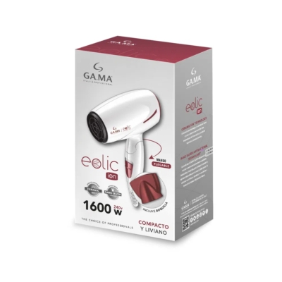 Secador De Pelo Gama Italy Ceramic Ion Eolic Plegable 1600w - Image 3