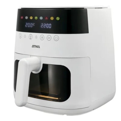 Freidora de Aire ATMA FR248AWP – 8 L con Ventana – Blanca - Image 2