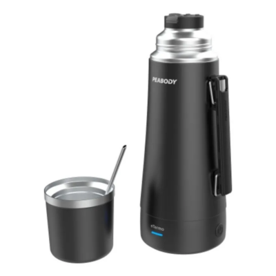 Peabody Termo Eléctrico ETA1001N – Negro con Mango y Bombilla - Image 2