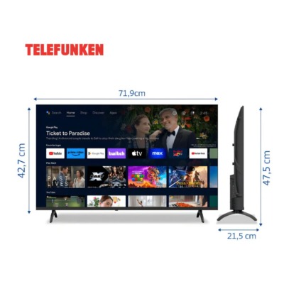 Smart TV Telefunken TK3225S5A de 32″ Android TV - Image 4